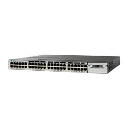 WS-C3750X-48T-L - Cisco Catalyst 3750-X 48-Ports 10/100/1000Base-T RJ-45 Manageable Layer2 Rack-mountable 1U Stackable Ethernet Switch