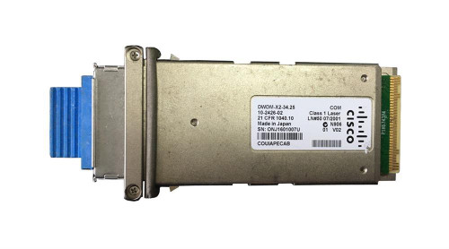 DWDM-X2-34.25 - Cisco 10Gb DWDM Single-Mode 80km 1534.25nm X2 Transceiver
