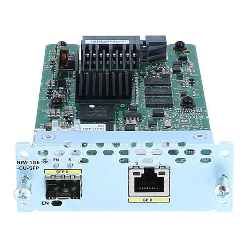 NIM-1GE-CU-SFP= - Cisco 1-Port Gigabit Ethernet Multi-mode GE/SFP Network Interface Module