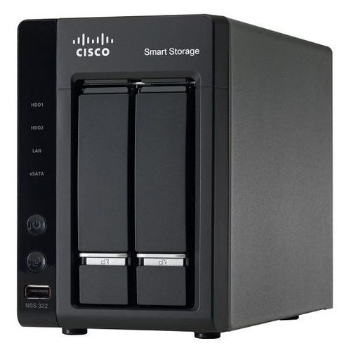 NSS322D02-K9 - Cisco Nss 322 2Tb (2 X 1Tb) 2-Bay Network Attached Storage (Nas) Server