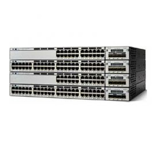 WS-C3750X-48PF-S - Cisco Catalyst 3750-X Series 48-Ports 10/100/1000Base-T Gigabit PoE+ Rack-mountable Managed Switch