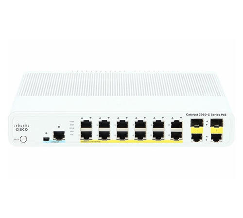 WS-C2960C-12PC-L= - Cisco Catalyst 2960C Switch 12 Fe Poe 2 X Dual Uplink Lan Base