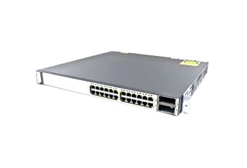 WS-C3750E-24TD-SD - Cisco Catalyst 3750E 24-Ports 10/100/1000 RJ-45 Manageable Layer4 Stackable Ethernet Switch with 2x Uplink Ports