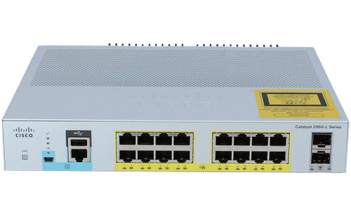 WS-C2960L-16PS-LL - Cisco 16-Port PoE+ Gigabit Network Switch