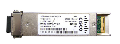 XFP-10GZR-OC192LR-RF - Cisco Single-Mode 10Gb/S Fiber 80Km 1550Nm Duplex Lc Connector Xfp Transceiver Module