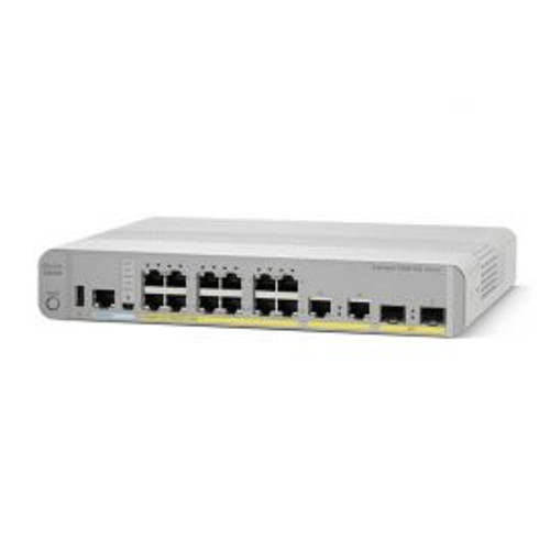 WS-C3560CX-12PC-S - Cisco Catalyst 3560-CX 12-Ports 10/100/1000Mbps Layer 3 Ip Base Switch with 2x Combo Gigabit SFP Ports