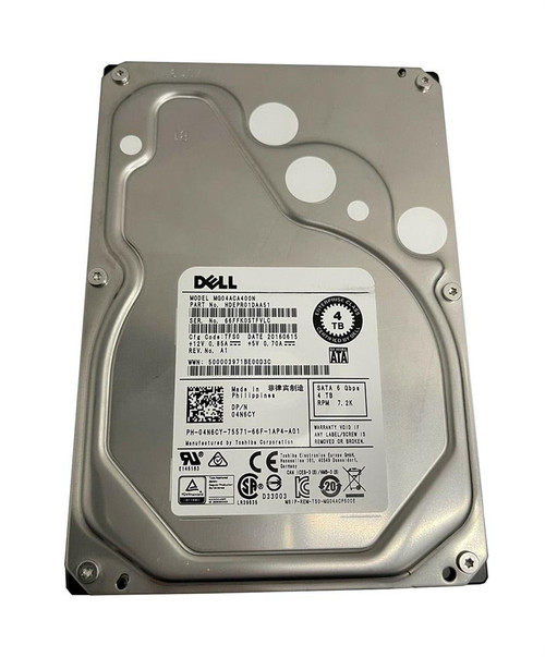 04N6CY - Dell 4TB 7200RPM SATA 6Gbps 3.5" Hot-Swap HDD