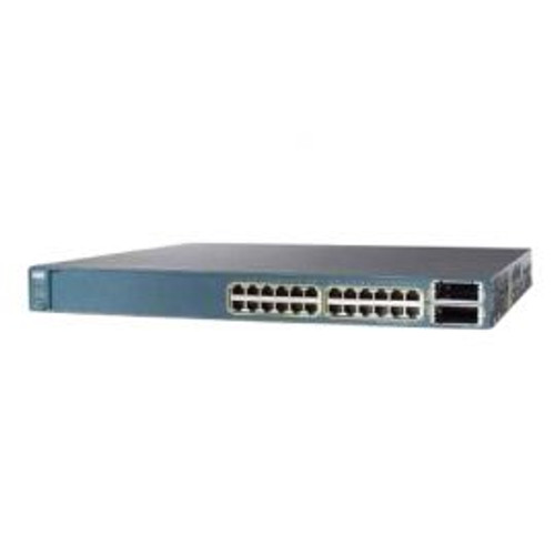 WS-C3560E-24PD-E - Cisco Catalyst 3560E 24-Ports 10/100/1000 PoE+2 10GE(X2) 750W IPS Switch