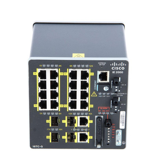 IE-2000-16TC-L-RF - Cisco 16-Port 10/100 2 SFP 2 T/SFP Network Switch