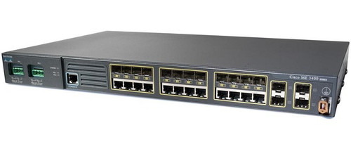 ME-3400-24FS-A - Cisco 24-Ports SFP 100Base-X Fast Ethernet L3 Managed Access Switch with 2 x SFP Ports