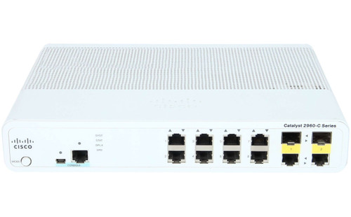 Cisco WS-C2960CX-8PC-L 8-Port PoE+ Switch for Ethernet Networks