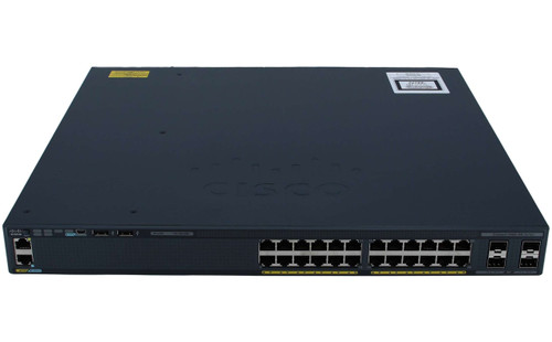Cisco Catalyst 2960 X Series 24-Port Ethernet Switch, L3 Managed, Stackable, WS-C2960XR-24TS-I, for Gigabit Networks