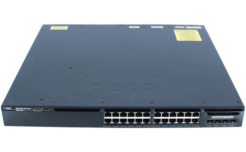 Cisco Catalyst 3650 24-Port PoE+ Switch WS-C3650-24PDM-S Rack-mountable 1U Layer3 with 2x SFP+ Ports