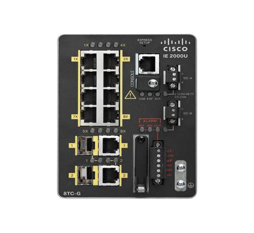 IE-2000U-8TC-G= - Cisco Ie2000U With 8Fe Copper Ports And 2Ge Combo Ports (Lan Base)