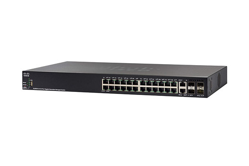 SG350X-24MP - Cisco 24 X 10/100/1000 Poe+ Ports With 382W Power Budget 4 X 10 Gigabit Ethernet (2 X 10Gbase-T/Sfp+ Combo + 2 X Sfp+)