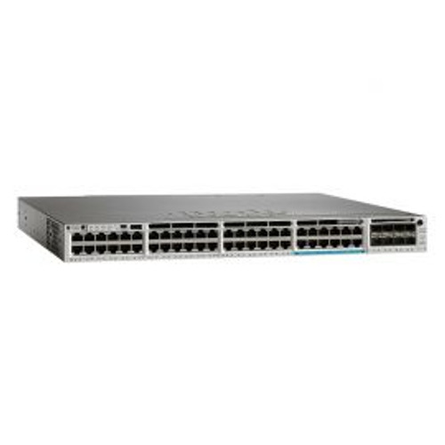 WS-C3850-12X48U-L - Cisco Catalyst 3850-48U-L 48-Ports 10/100/1000Base-T RJ-45 UPoE Manageable Layer3 Rack-mountable 1U Stackable Switch