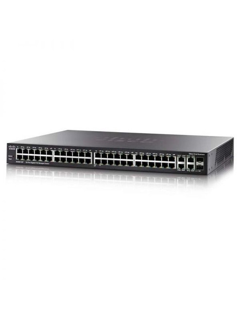 SG350-52P= - Cisco 48 10/100/1000 Ports 2 Gigabit Copper/Sfp Combo + 2 Sfp Ports