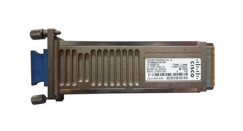 DWDM-XENPAK-42.14-RF - Cisco 10Gbps DWDM 80km 1542.14nm XENPAK Transceiver