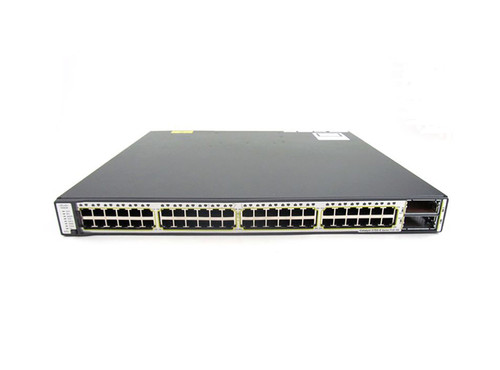 WS-C3750E-48PD-S= - Cisco Catalyst 3750E 48-Ports 10/100/1000 RJ-45 PoE Multi Layer Stackable Ethernet Switch with 2x Uplink Ports
