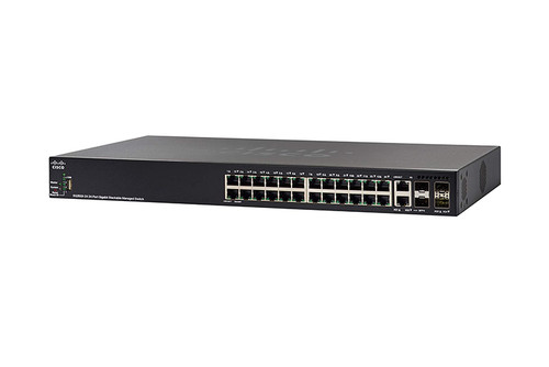 SG350X-24P= - Cisco 24 X 10/100/1000 Poe+ Ports With 195W Power Budget 4 X 10 Gigabit Ethernet (2 X 10Gbase-T/Sfp+ Combo + 2 X Sfp+)