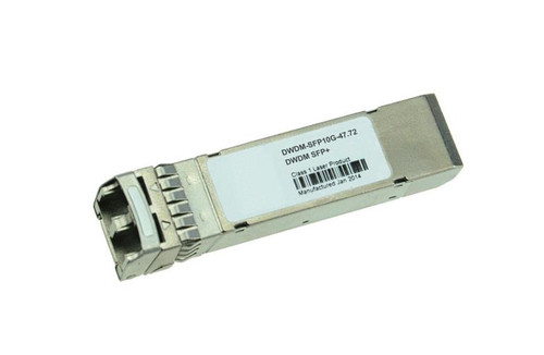 DWDM-SFP10G-47.72= - Cisco 10Gbps 10GBase-DWDM 80km 1547.72nm SFP+ Transceiver