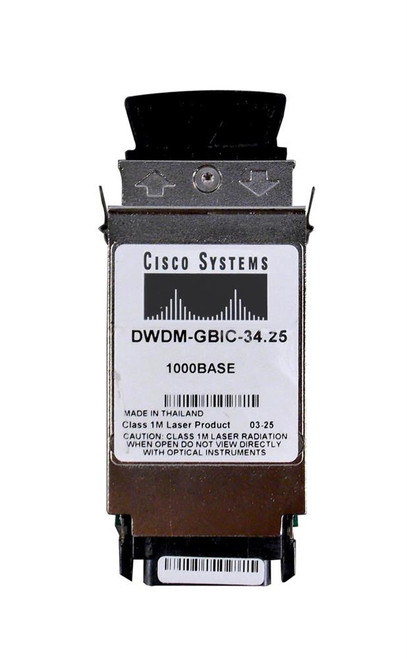 DWDM-GBIC-34.25= - Cisco 1.25Gbps DWDM 80km SC GBIC Transceiver