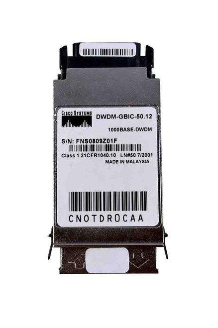 DWDM-GBIC-50.12= - Cisco 1.25Gbps DWDM 80km SC GBIC Transceiver
