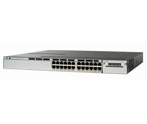 WS-C3750X-24S-S - Cisco Catalyst 3750 24-Ports 10/100Base-TX SFP Ports M