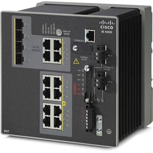 IE-4000-8GT4G-E-RF - Cisco 8-Port Gigabit 4 Combo SFP Layer 3 Switch