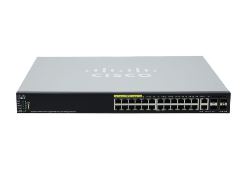 SG550X-24MP= - Cisco 24 X 10/100/1000 Poe+ Ports With 382W Power Budget 4 X 10 Gigabit Ethernet (2 X 10Gbase-T/Sfp+ Combo + 2 X Sfp+)