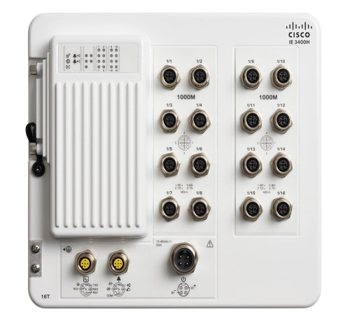 IE-3400H-16T-A - Cisco 16-Port GE M12 IP67 Heavy Duty Network Switch