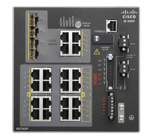 IE-4000-8GT8GP4G-E - Cisco IE4000 20-Port Industrial Ethernet Switch