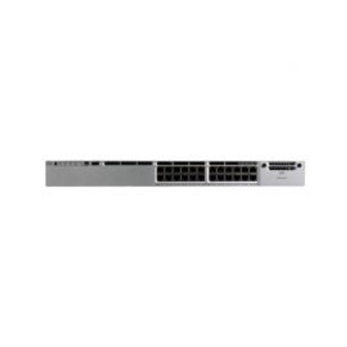 WS-C3850-24P-E - Cisco Catalyst 3850 24-Ports 10/100/1000Base-T RJ-45 PoE+ Manageable Layer2 Rack-mountable 1U Switch