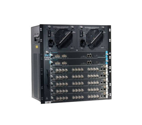 WS-C4507R= - Cisco Catalyst 4500 Chassis support 7 Slot Fan No Power Supply Red Sup Capable