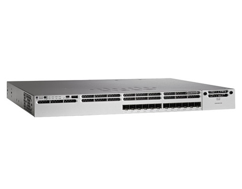WS-C3850-12S-S-RF - Cisco Catalyst C3850-12S Switch Layer 3 - 12 Sfp - Ip Base - Wireless Controller - Managed- Stackable