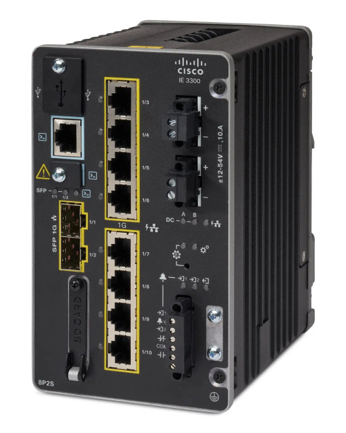 IE-3300-8P2S-E - Cisco 8-Port Gigabit PoE 2-Port Rugged Network Switch