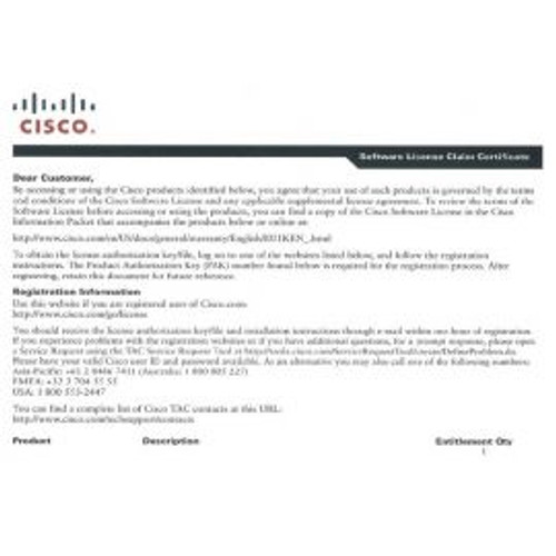 A9K-LI-LIC= - Cisco Asr 9000 License A9K Lawful Intercept License