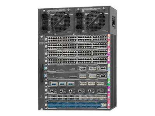 Cisco 4510R+E Chassis with WS-X4748-RJ45V+E Supervisor 8-E Module - Compatible with ProLiant DL360p Gen8 servers