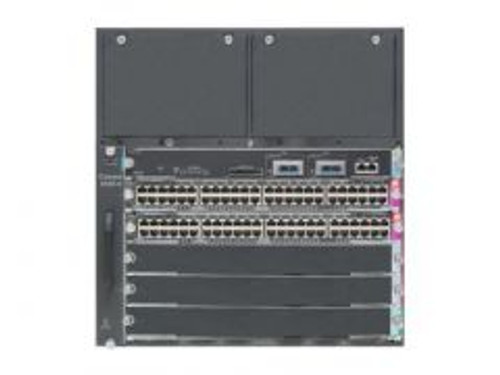 WSC4506E-S6L96V+ - Cisco Reman 4506-E Chas Twows-X4648-Rj45V+E