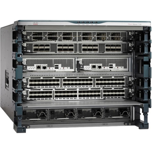 N77-C7706-B23S2E-R - Cisco 6-Slot 9U Rack-mountable Layer 2 Switch Chassis