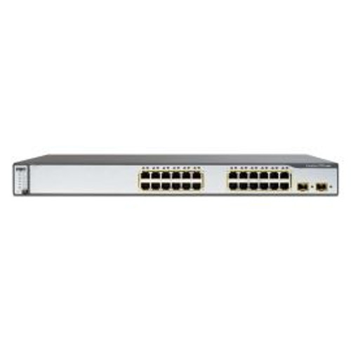 WS-C3750-24P-AP50 - Cisco Catalyst 3750 24-Ports Gigabit Ethernet Manageable Rack-mountable Switch with 2x SFP Ports