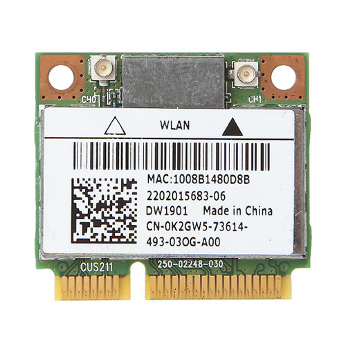 DW1901 - Dell Wireless 802.11a/b/g/n Bluetooth 4.0 Network Card