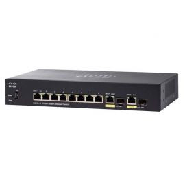 SG350-10P - Cisco 8-Port Gigabit PoE 2 Combo Mini-GBIC Network Switch