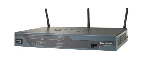 CISCO881W-GN-P-K9= - Cisco 881W 802.11n 4-Port Wireless Router