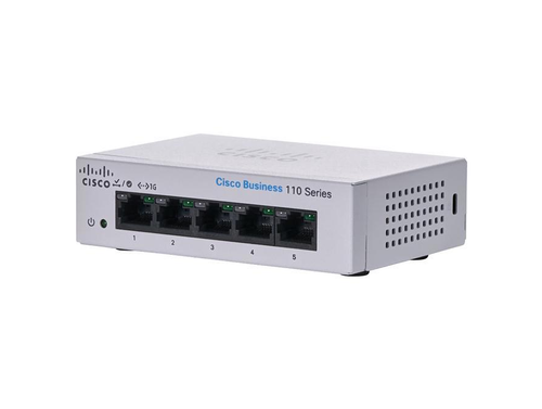 CBS110-5T-D= - Cisco Business 110 Unmanaged Switch 5 10/100/1000 Ports