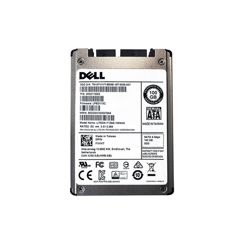 FVVVT - Dell 100GB SATA 6Gb/s 1.8" SSD