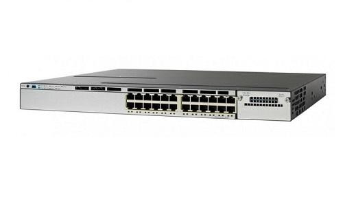 WS-C3850-24XUW-S= - Cisco Stackable 24 100M/1G/2.5G/5G/10G Upoe Ports 1 Network Module Slot 1100-W Power Supply