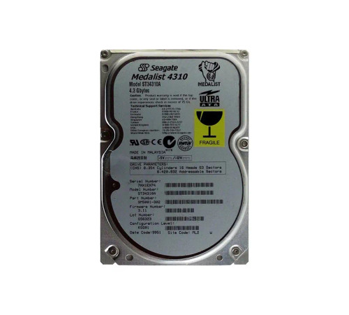 ST34310A - Seagate 4.3GB 5400RPM IDE 3.5" HDD
