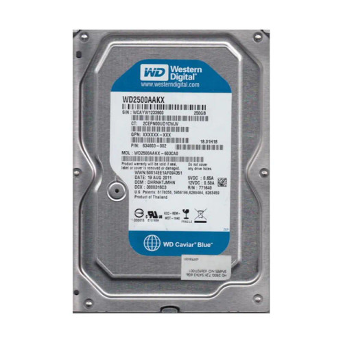 WD2500AAKX-603CA0 - Western Digital 250GB 7200RPM SATA 3.5-Inch HDD