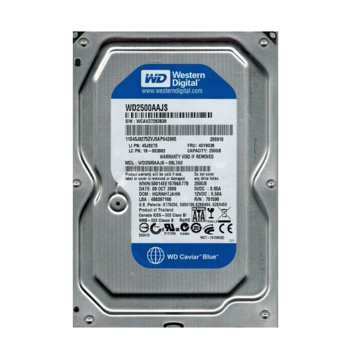 WD2500AAJS-08L7A0 - Western Digital 250GB 7200RPM SATA 3.5-Inch HDD